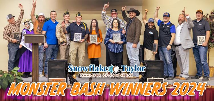 Kevin & Angel Kerr on stage with other winning business owners